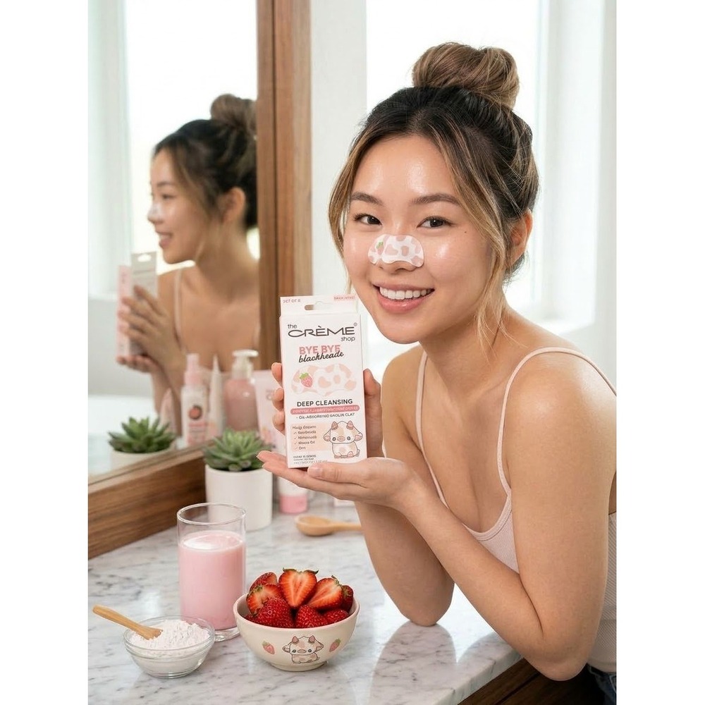 The Creme Shop Bye Bye Blackheads Moo Berry Pore Strips Set of 6